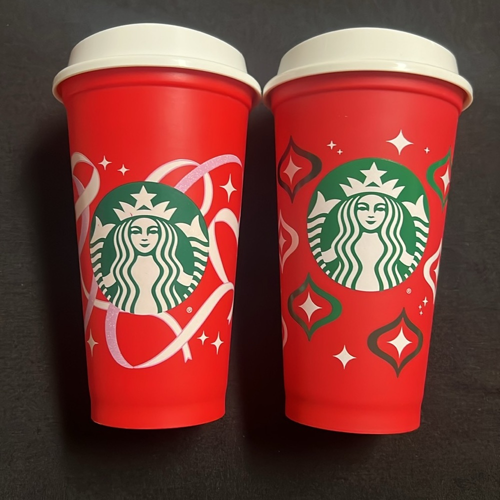 Starbucks holiday cups x 2